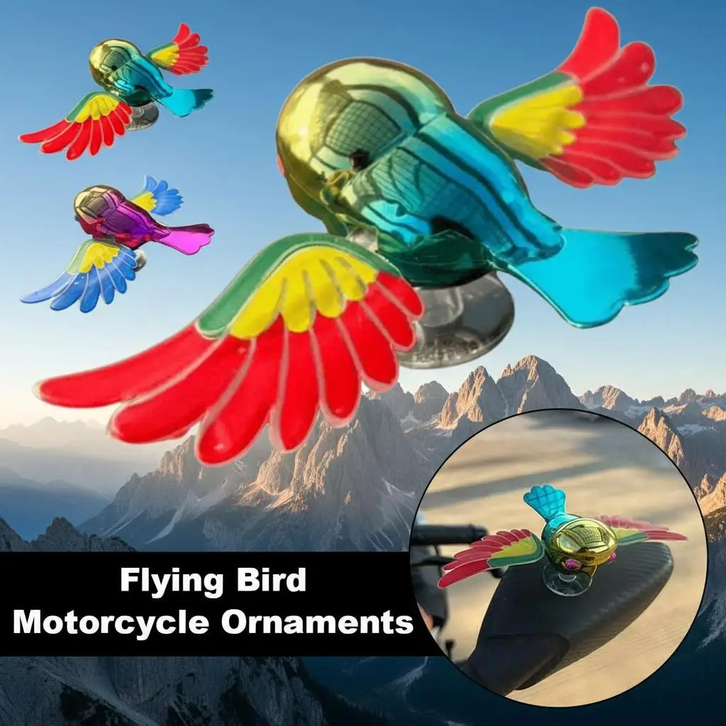 

﻿ 2025 New Flying Bird Motorcycle Ornaments Flying Bird Decompression Fun Creative Car Motorcycle Electric Vehicle Ornaments