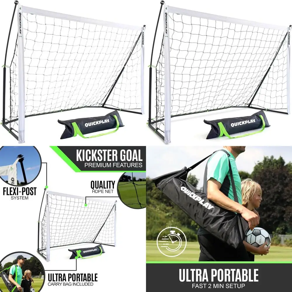 

Portable Soccer Goal - Easy Setup | Includes Net & Bag | 7 Sizes | Ideal for Backyard Play