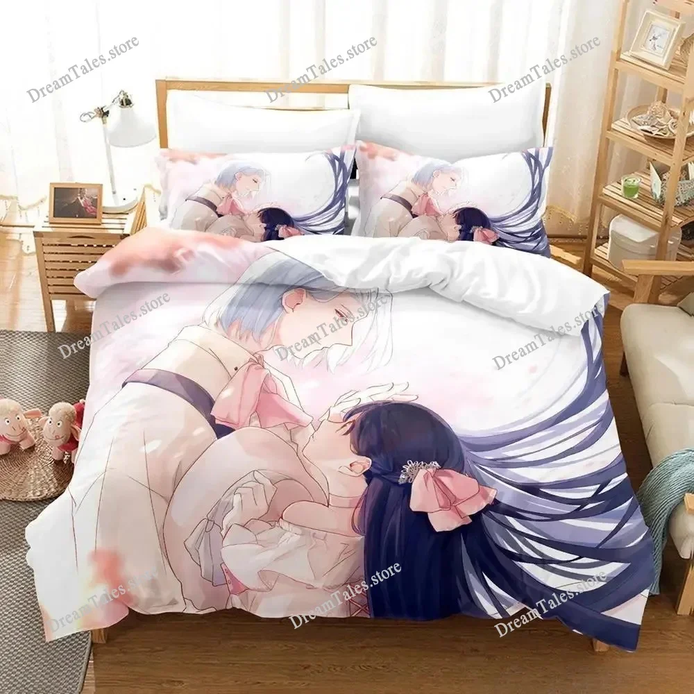 3D Printing Ascendance Of A Bookworm Bedding Set Cartoon Anime Three-piece Set Adult Kid Bedroom Duvet Cover Sets Home Textiles7