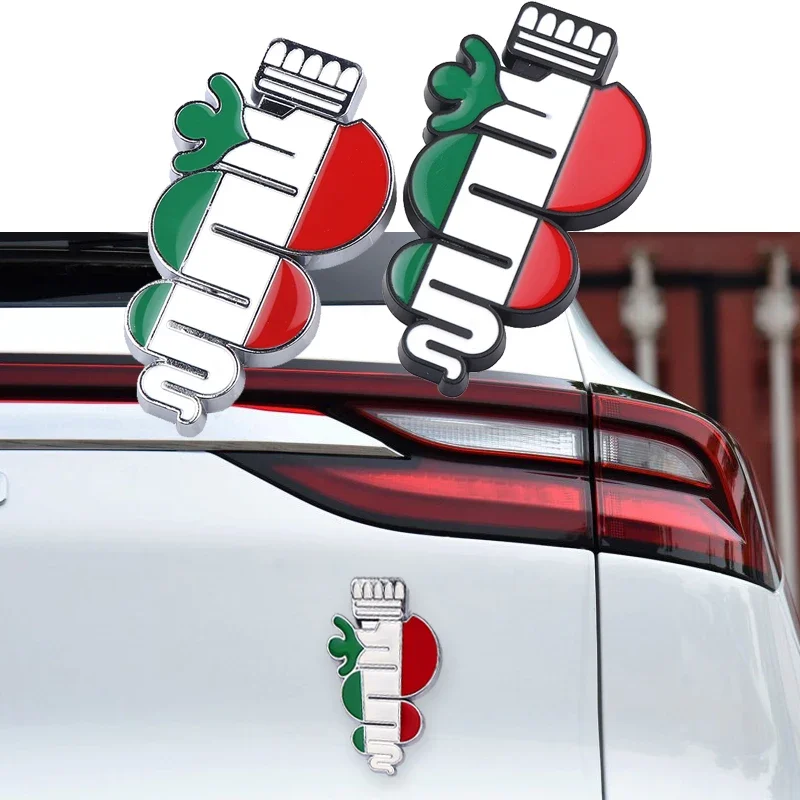 3D-Metallgitter-Abzeichen, Lucky Snake Body Badge, Kofferraum-Kotflügel-Aufkleber für Alfa Romeo 159 Sportwagon Giulietta Mito Clover 166 156