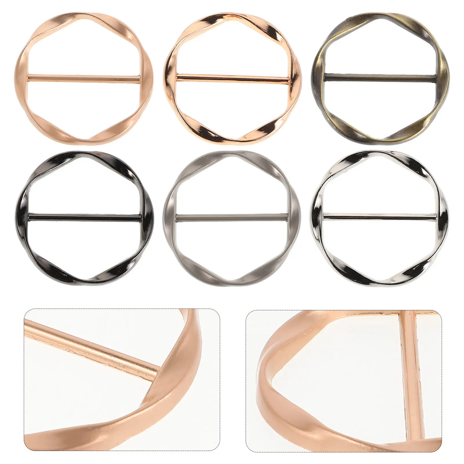 12Pcs Shirt Clips for Women Clothing Fixed Adjustable Clothing Buckles Hem Fasteners for T Shirts Scarves Shawls Accessory