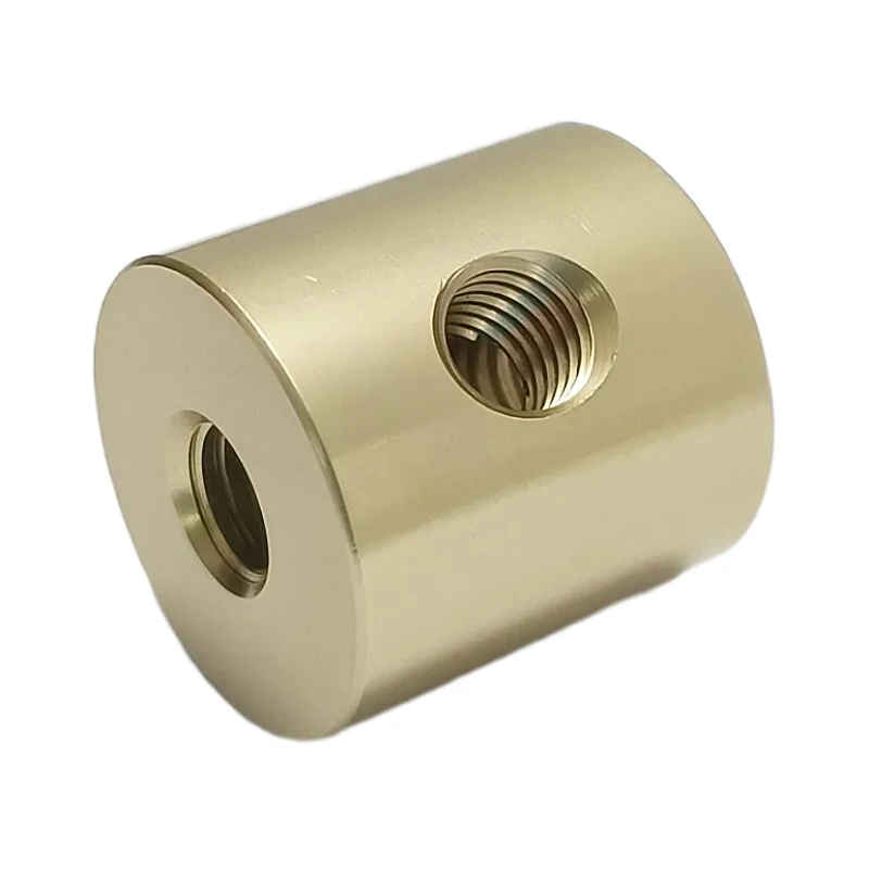 Aluminum Alloy Through-hole Cylindrical Nut with Side 3-hole Connection Tent Folding and Retractable Triangular Connector Nut