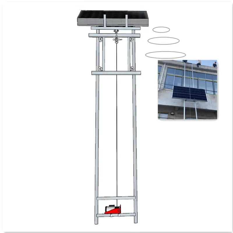 Customized Powerful Glass Window Door Lifter Solar Panel Lifting Elevator