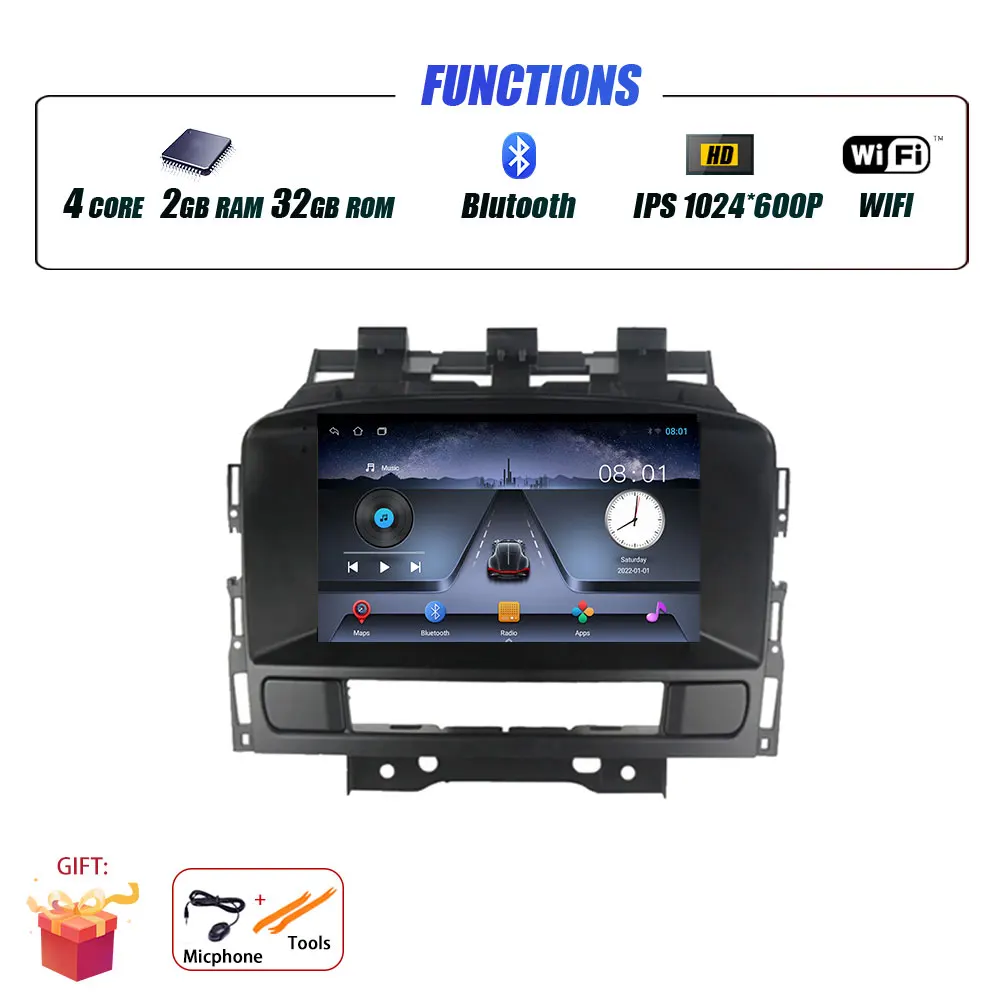 Voor Opel Astra J 2011-2014 Buick Excelle GT XT Radio Carplay Auto Multimedia Speler Intelligent Systeem Android Auto navigatie