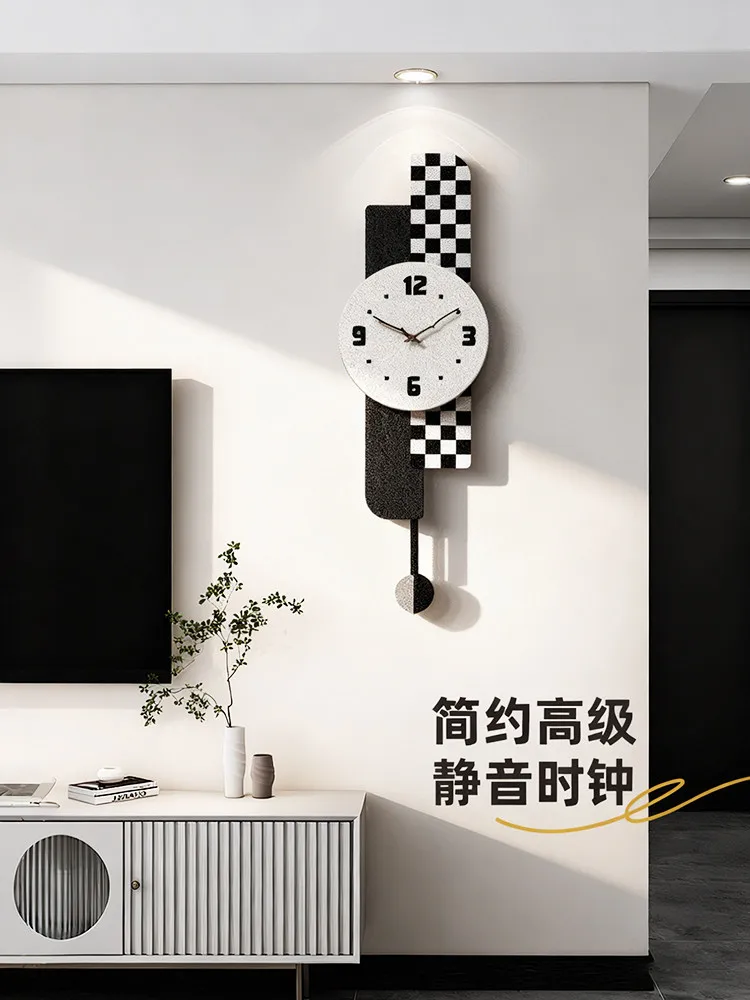 

Современные настенные часы для гостиной, высококачественные часы, настенные подвесные креативные домашние столовые, художественные бесшумные часы