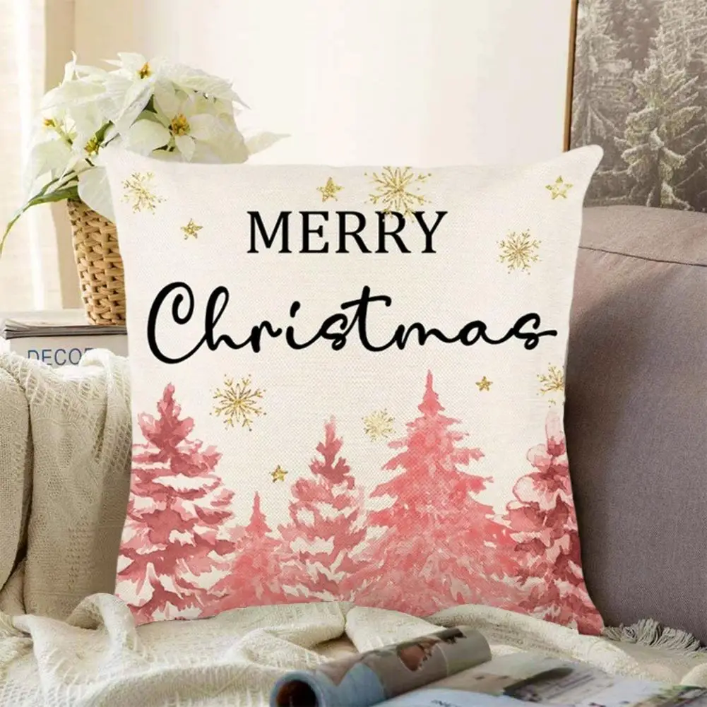 Pillowcase for Home Decor Ultra Soft Touch Pillowcase Festive Holiday Pillow Covers Cartoon Christmas for Modern for Sofa