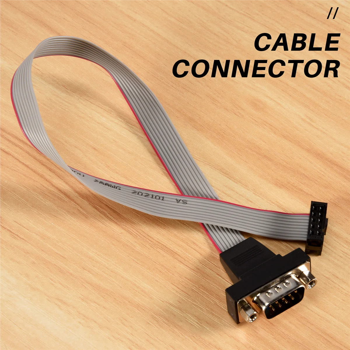 DB9 RS232 ถึง 10 Pin Ribbon Cable Connector Adapter