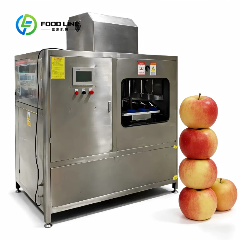 Customized High Efficiency Automatic Apple Peeling Coring Machine Stainless Steel Fruit Skin Remover Core Pitting Equipment