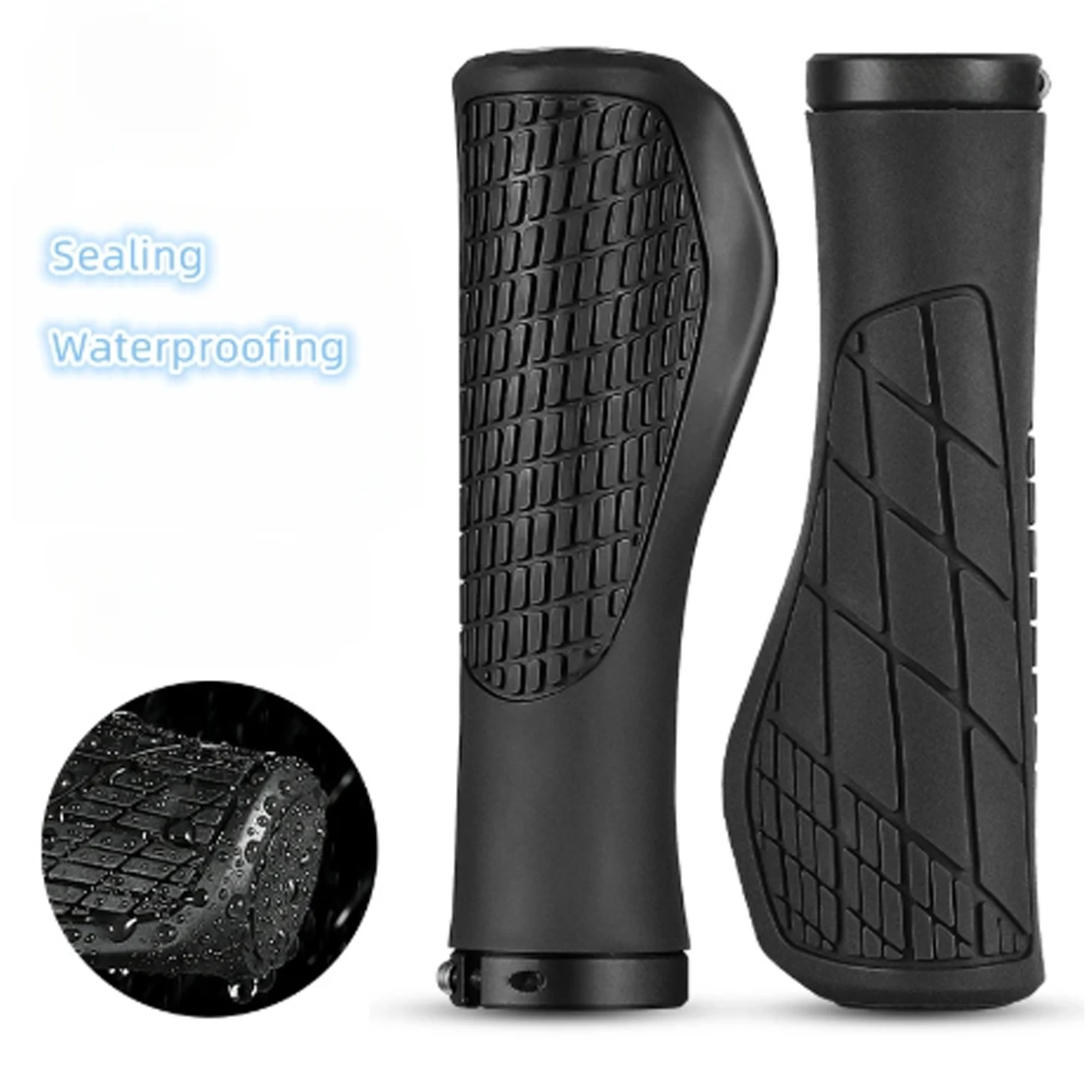 MTB Bicycle Grips Shockproof Bike Handlebar Cover Anti-Slip Lockable Grips Ergonomic Cycling Rubber Ball Handle Grips*