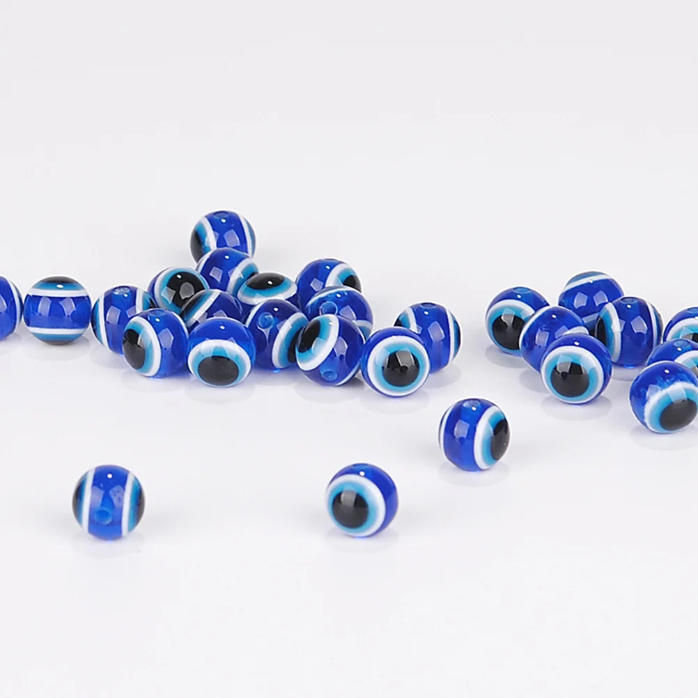 

200 Pcs Bracelet Making DIY Resin Beads for Bracelets Blue Eye Spacer Jewelry Charms