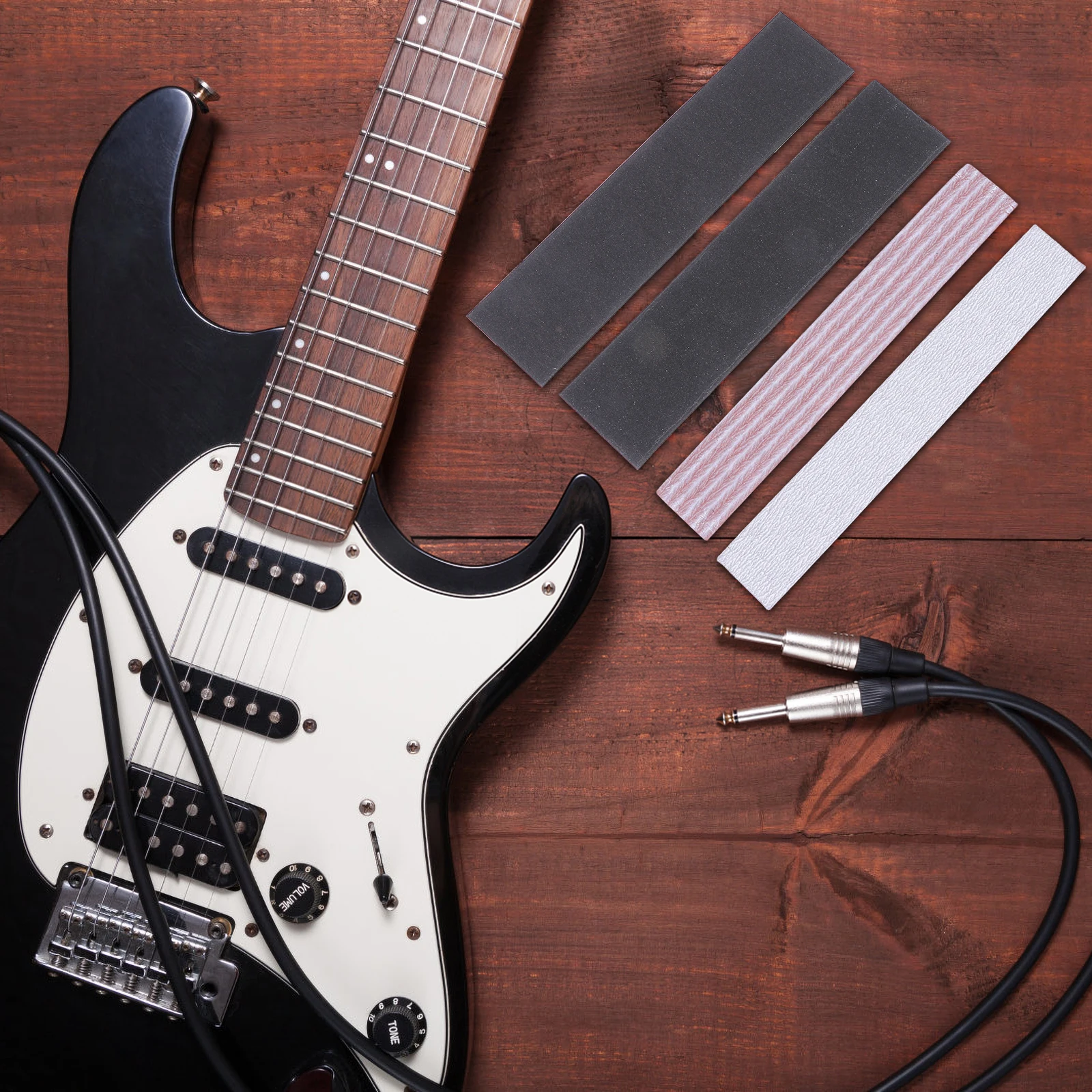 

6 Pcs Guitar Polishing Tool Set Luthier Sandpaper Fingerboard Fret File Grinding Sanding Leveling Lubricant