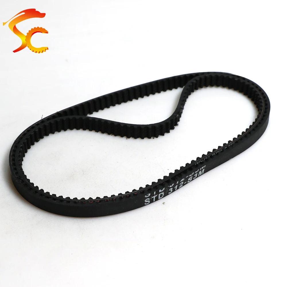 ONEFIRE closed loop rubber timing belt S3M-303/309/312/315/318mm Width 6/10/15mm Pitch 3mm