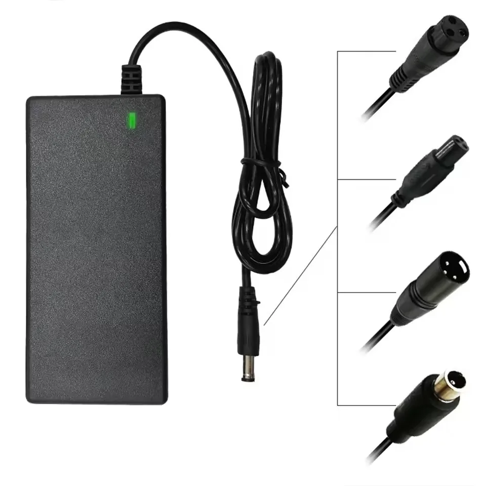 42V 54,6V 2A Lithium-Batterie Ladegerät AC100-240V 36V 48V 2A Batterie Power Adapter für Lithium-Batterie Pack 5 Stecker EU/US Stecker