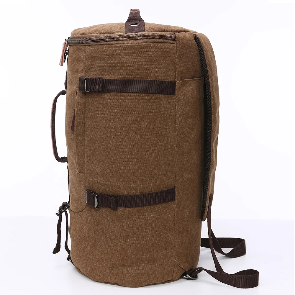 Fashion Canvas Handbag Men Women Carry On Travel Luggage Bag Outdoor Duffel Bag Casual Large Capacity Weekend Shoulder Bag