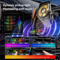 Car Phone Holder with 15W Wireless Charging Atmosphere Lights Car Air Vent Mount for iPhone 12 13 14 15 Samsung