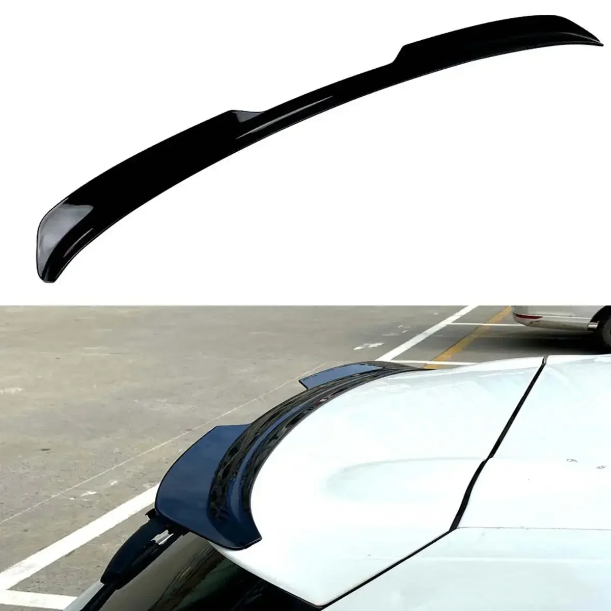 Abs auto hinterdach lippen spoiler schwanz flügel glänzend schwarz für volkswagen für vw für golf 7 mk 7,5 vii gti r gtd max 2011-2015