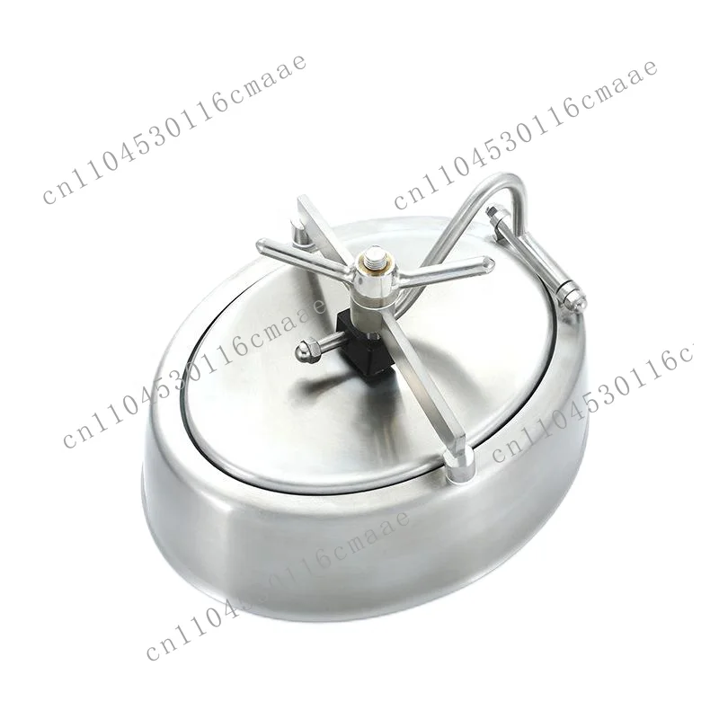 304/316 sanitary stainless steel tank shadowless inner/outer manhole cover, suitable for food processing machinery parts