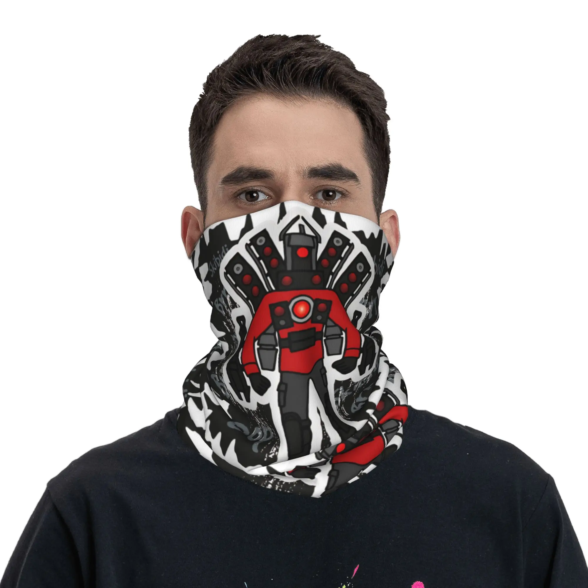 Skibidi toilet Titan Speakerman Bandana  Cool Balaclava Summer Running Travel UV Protection Mask Breathable Face Cover Mask