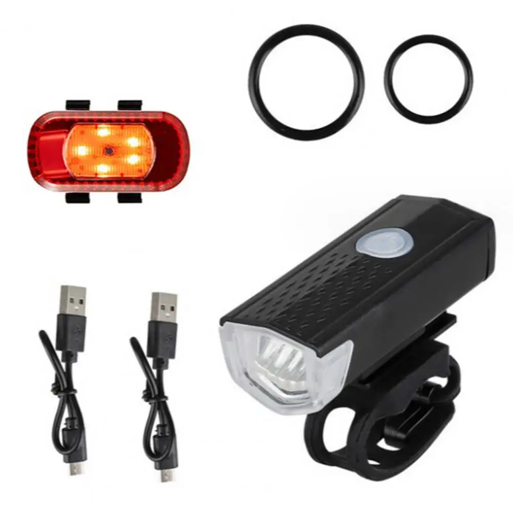 Waterproof Bike Taillight Cycling Flashlight Usb Rechargeable Bike Light Set with Led Headlight Taillight for Mtb for Mountain