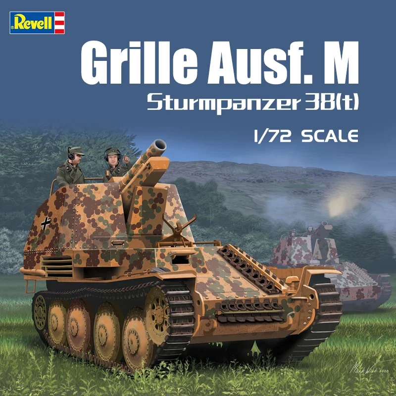 

Комплект модели пластикового танка Revell в сборе 03315, решетка Sturmpanzer 38(t) Ausf. М 1/72
