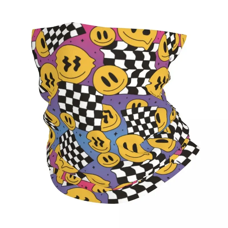 Smile Face Bandana Nek Gaiter Print Bivakmutsen Wrap Sjaal Warm Fietsen Wandelen Voor Mannen Dames Volwassen Wasbaar