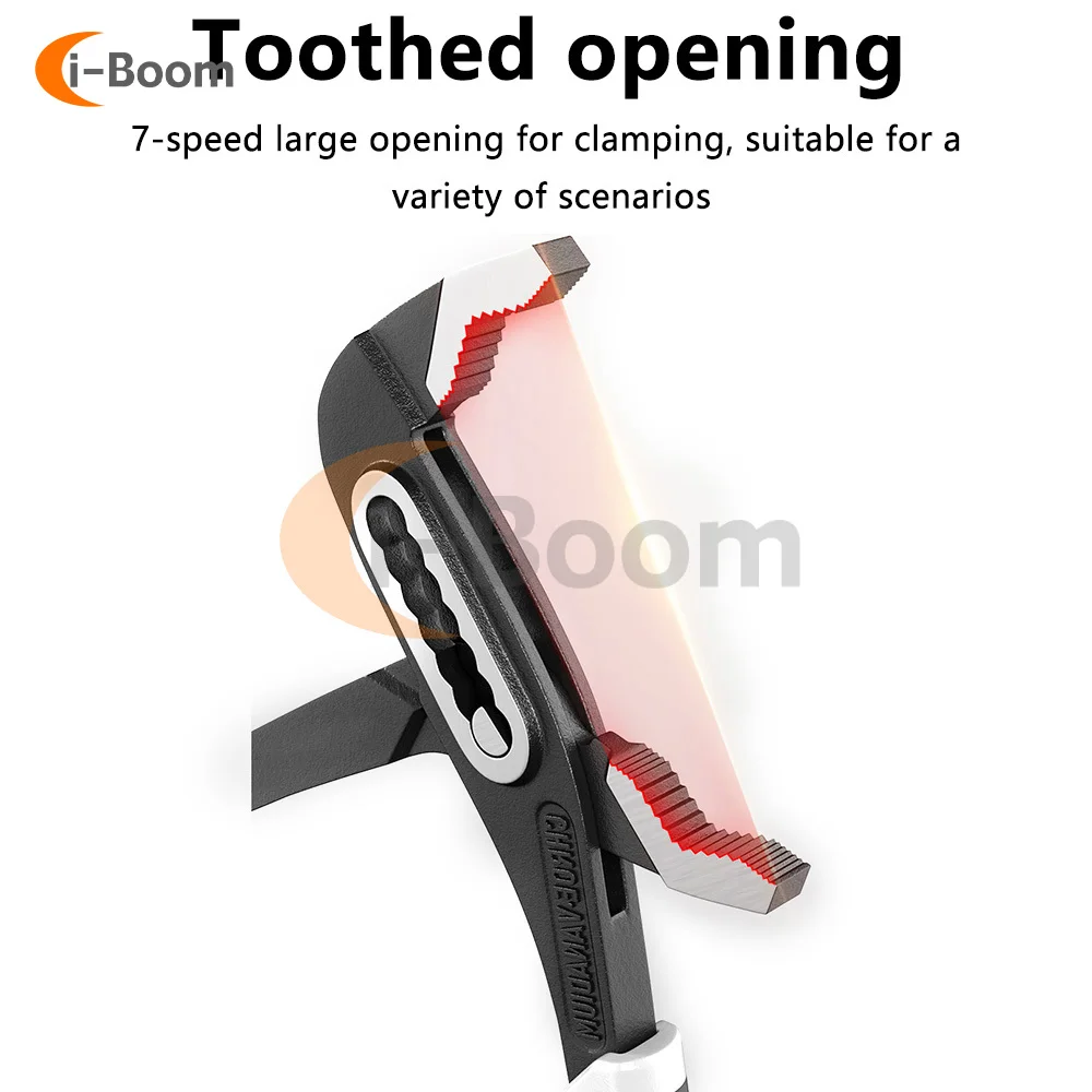 8/10/12Inch Water Pump Pliers Universal Wrench Multi-function Adjustable Water Pipe Pliers Large-nosed Pliers Pipeline Maintain