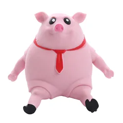 Children's Decompression Toys Creative Spread Powder Skin Pig Funny Inspirational Red Scarf Office Pinch Music Vent Gift Kid