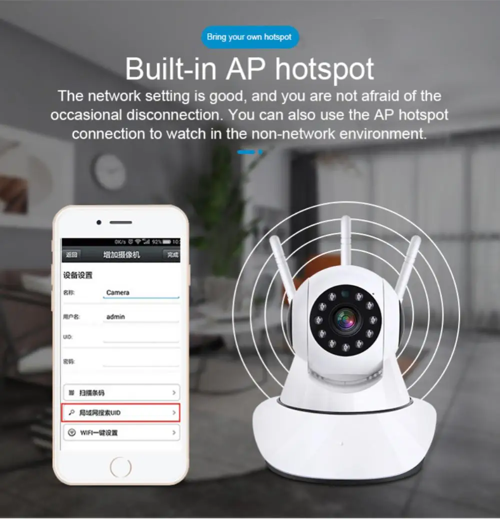 Saikiot V380Pro Camera Baby Monitor Wireless Indoor PTZ Camera WIFI Smart Camera Auto Tracking CCTV Security Baby Monitor Camera