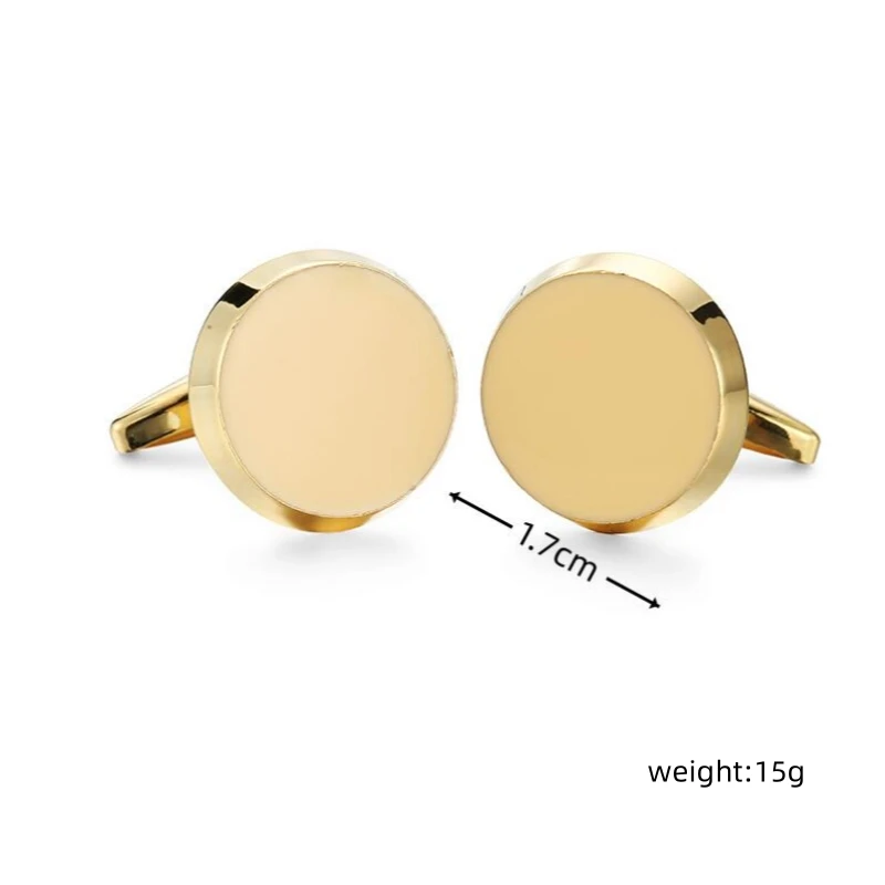 Men\'s French shirt cufflinks copper material yellow black enamel conical cufflinks fashion clothing accessories wholesale