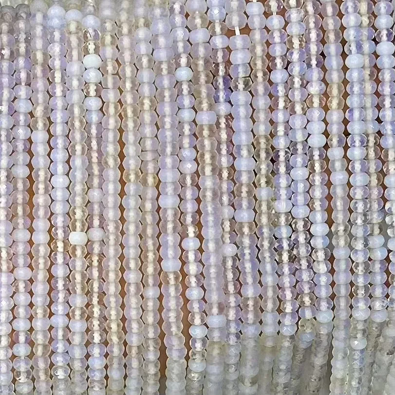 

Натуральный белый опал, бусина с лицевым покрытием, опал, свободные бусины, ювелирные изделия, браслет «сделай сам», ожерелье 38 см, производитель для женщин, подарок, оптовая продажа