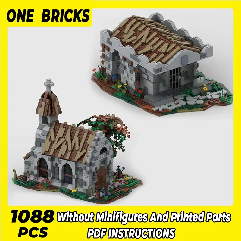 

Middle Model Moc Building Bricks King's Grave And Village Church Technology Modular Blocks Gift Christmas Toys DIY Sets Assembly