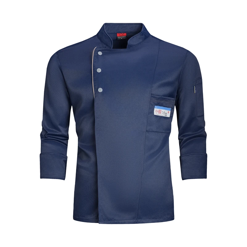 سترة الشيف الرجال النساء المئزر قمصان طويلة الأكمام قصيرة مطعم الشيف معطف موحد كوك الملابس فندق زي ملابس العمل النادل