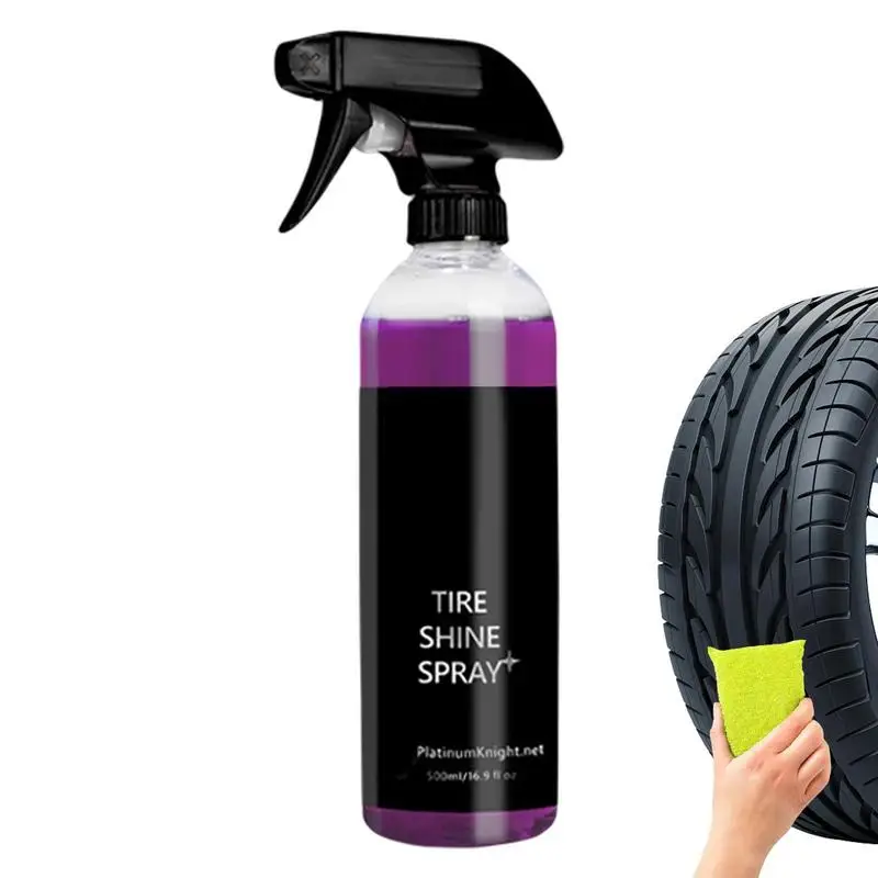 Tire Dressing Spray Tire Shine Spray For Precise Even Shine And Minimal Overspray Wheel And Tire Cleaner To Make Wheels Shine