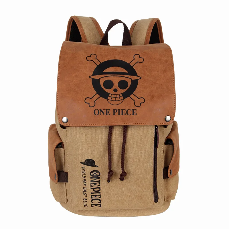 Bandai ONE PIECE Anime Men's Backpack Fairy Tail Street Trend Wear-resistant Leisure Travel Bag Computer Bag