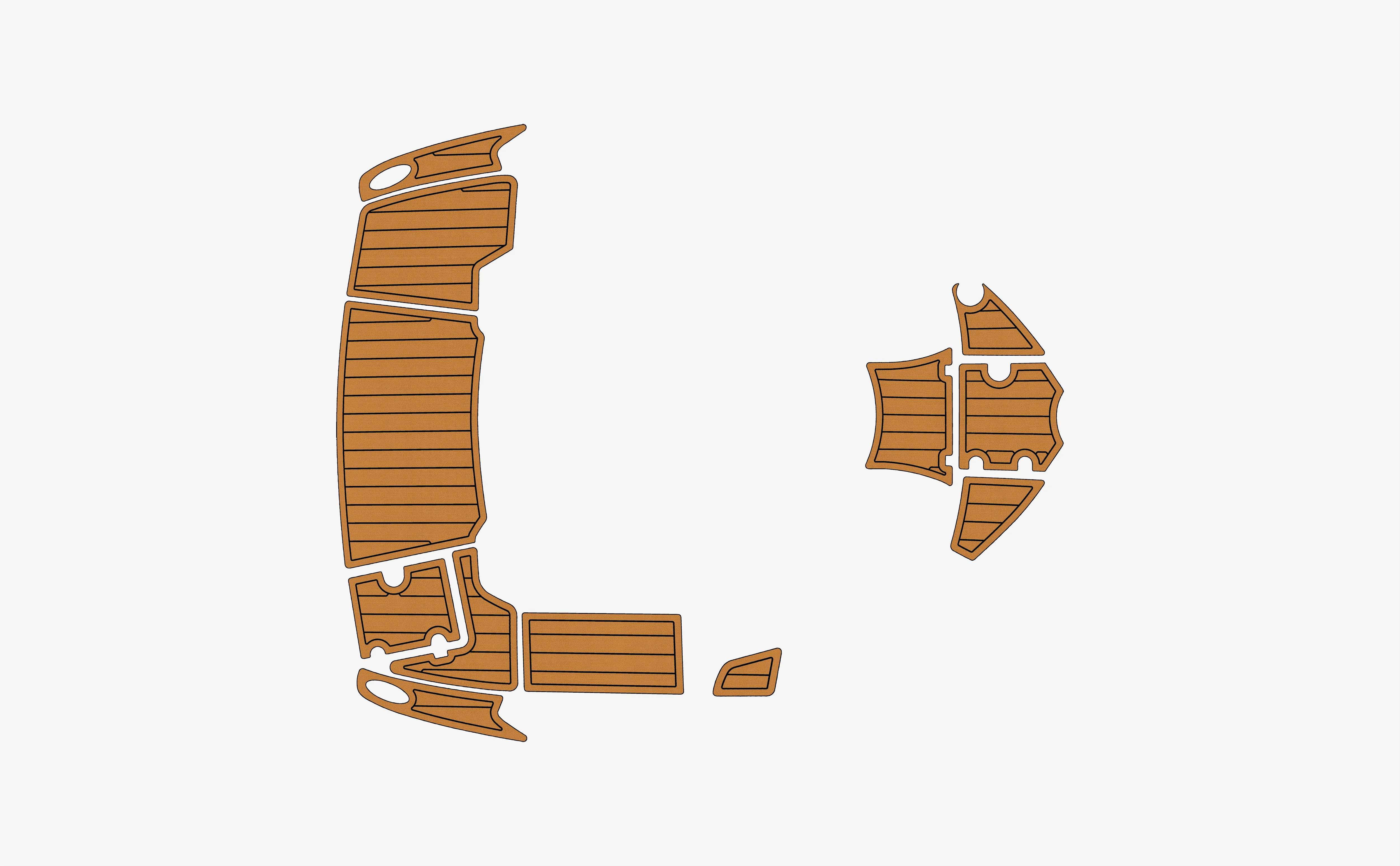 

Противоскользящая самоклеящаяся накладка из тикового дерева из ЭВА, 6 мм, накладка для лодки, 2011 год, Chaparral 224, яхтовая кабина, прочный морской пол