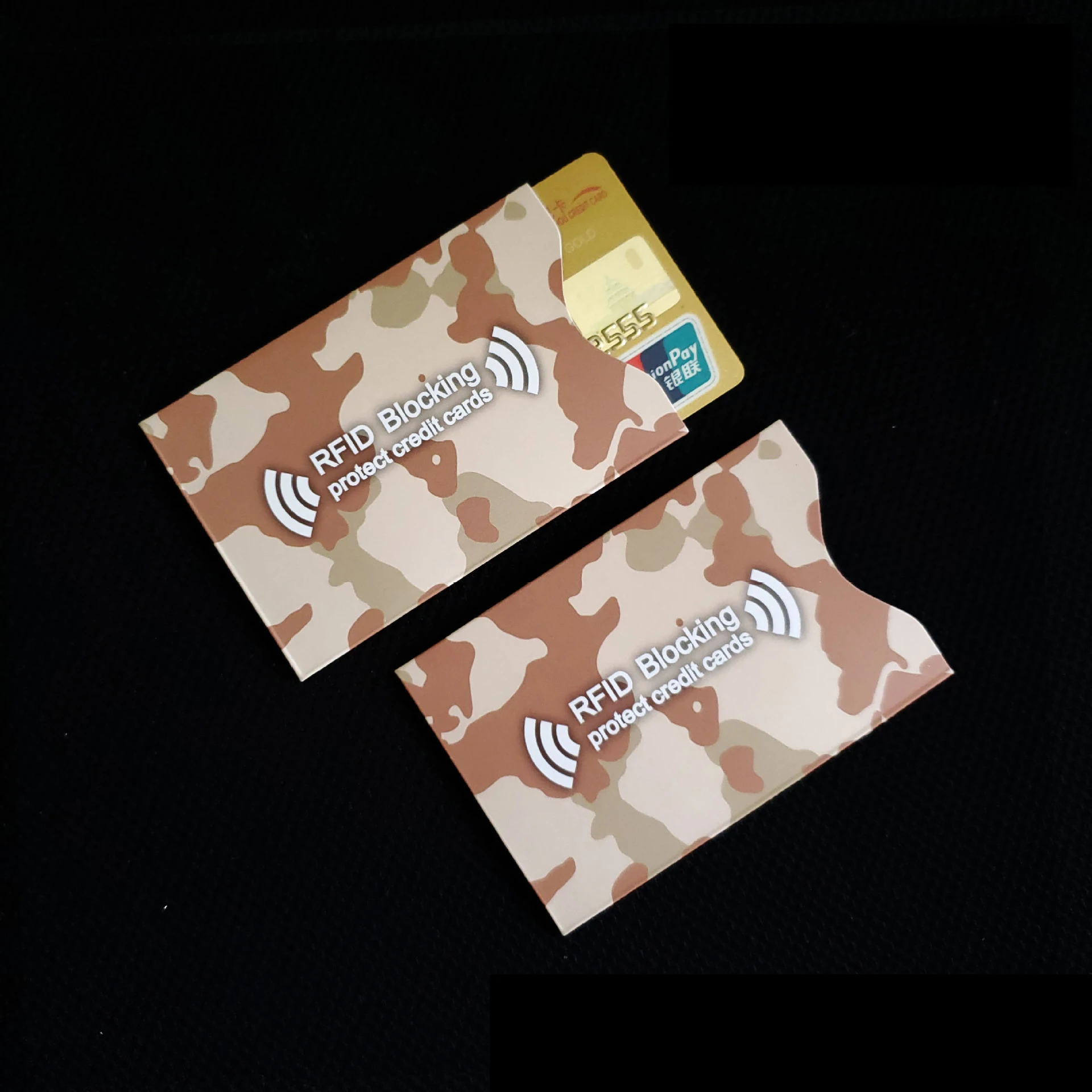 RFID Credit Card Protector Blocking Cardholder Sleeve Skin Case Covers Protection Bank Card Case Identity Theft Prevention Case