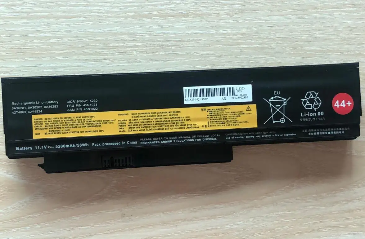 44+ 0A36306 Battery for Lenovo Thinkpad X230 X230i X220s X220 Laptop 0A36307 45N1022 45N1023 45N1025 0A36281 0A36282 0A36283