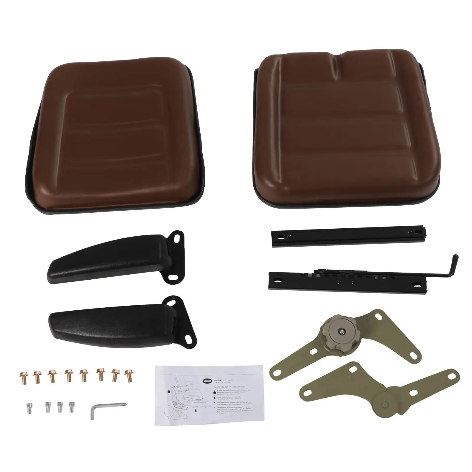 مقعد جزازة العشب العالمي، مقعد جرار عالي الظهر مع (± 50 °     مسند ظهر أمامي وخلفي) مساند ظهر قابلة للتعديل ومساند للذراع قابلة للتعديل لـ Ls-01 Fo