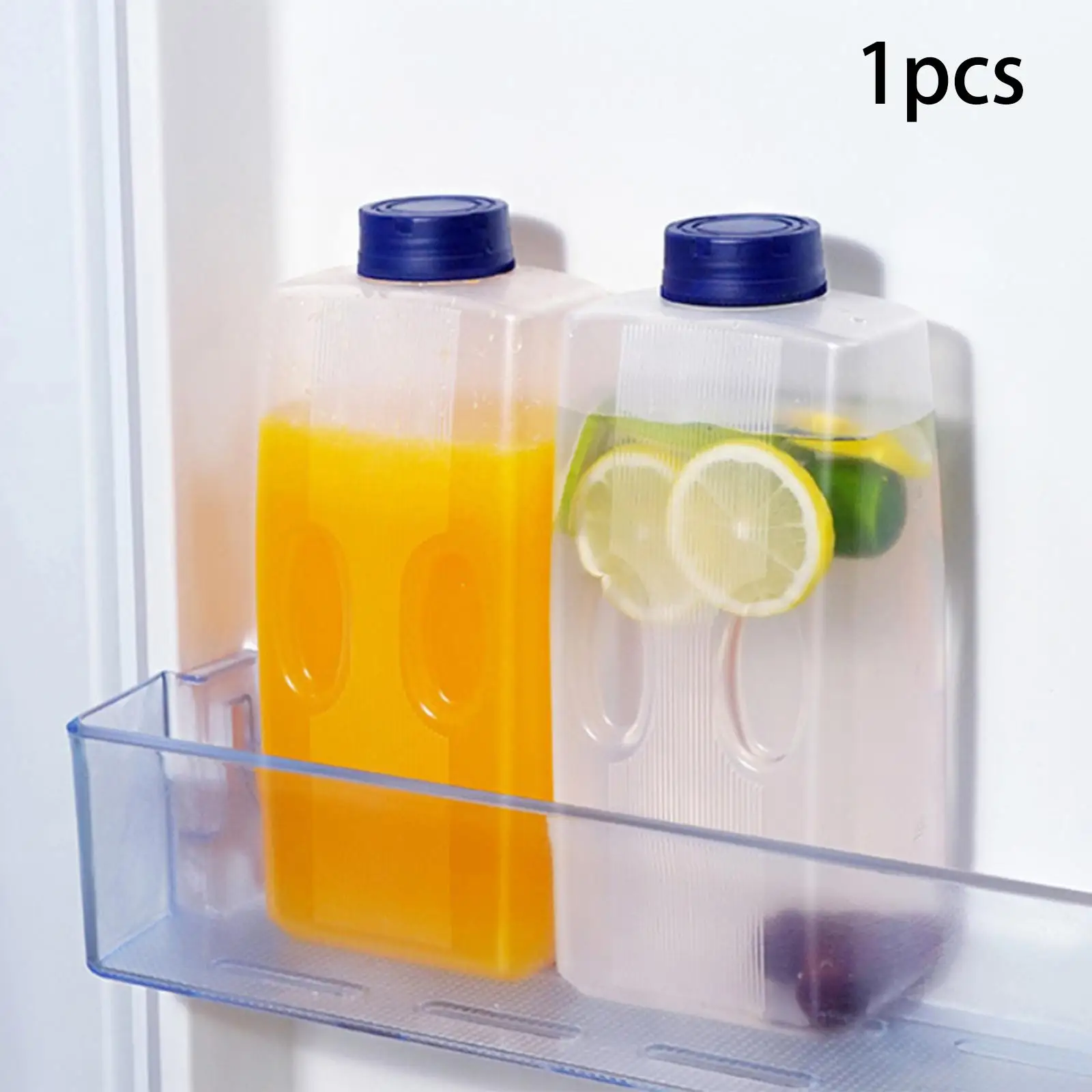 Refrigerator Water Pitcher 2L Household Portable Drink Container Heat Resistant Cold Water Jug for Milk Fruit Drinks Lemonade