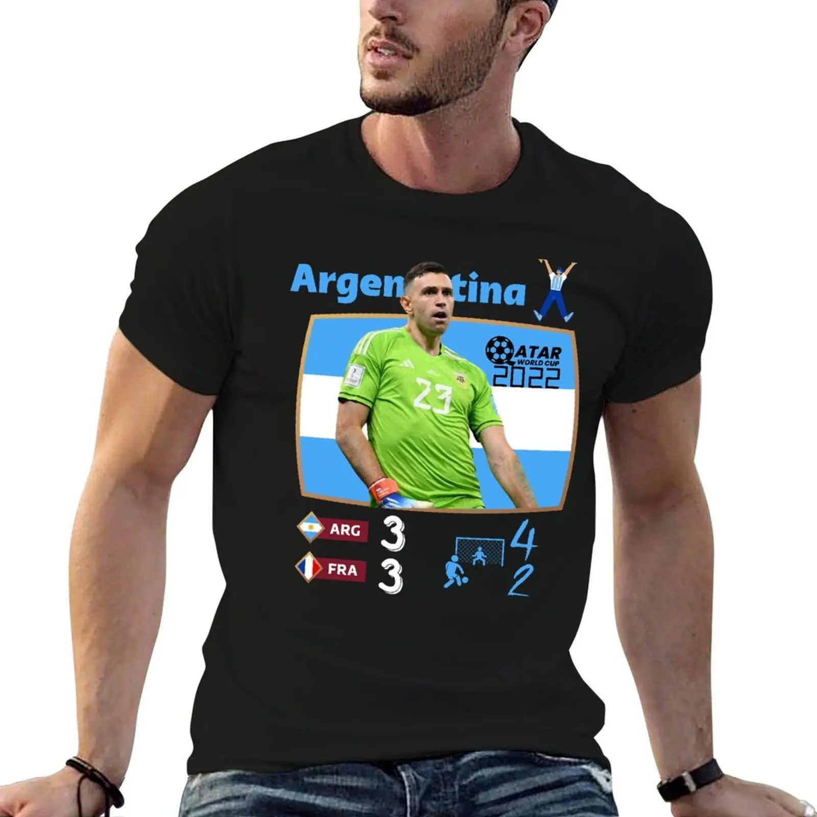 Camiseta Dibu Martinez, camiseta gráfica para hombre, camiseta de diseñador para hombre, camiseta gráfica