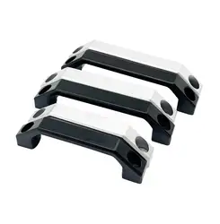LS520 U-type aluminum alloy handle silver cabinet handle square furniture hardware stainless steel cabinet wardrobe drawer handl