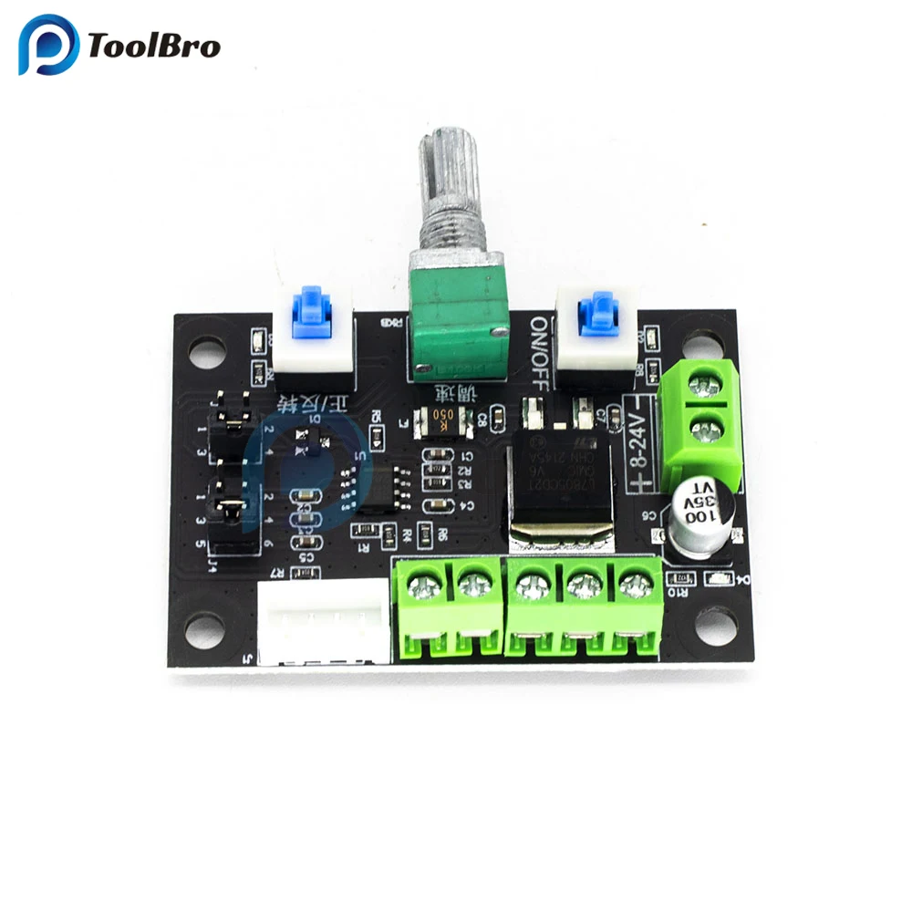 Imagem -03 - Pwm Pulso Gerador de Sinal dc 824v Stepper Motor Driver Regulador Regulador Regulador Interruptor de Controle de Velocidade 12v 24v