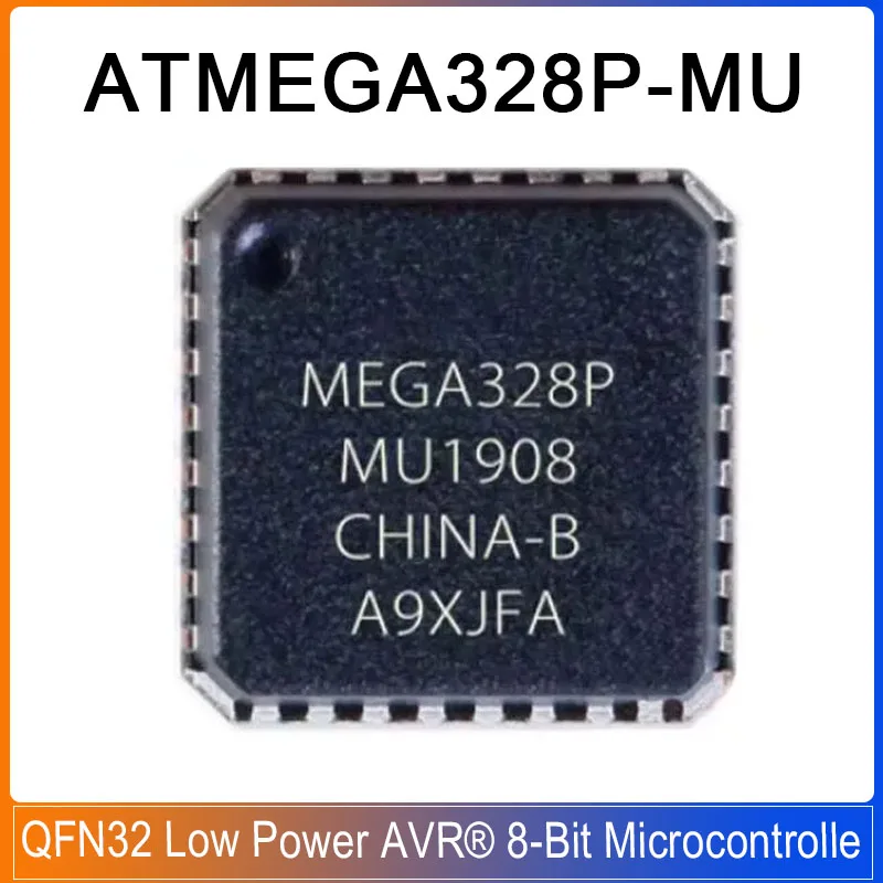 5/1PC ATMEGA328P-MU MEGA328P MU QFN32 ATMEGA Low power CMOS 20MHz 32KB 8-bit microcontroller with AVR enhanced RISC architecture