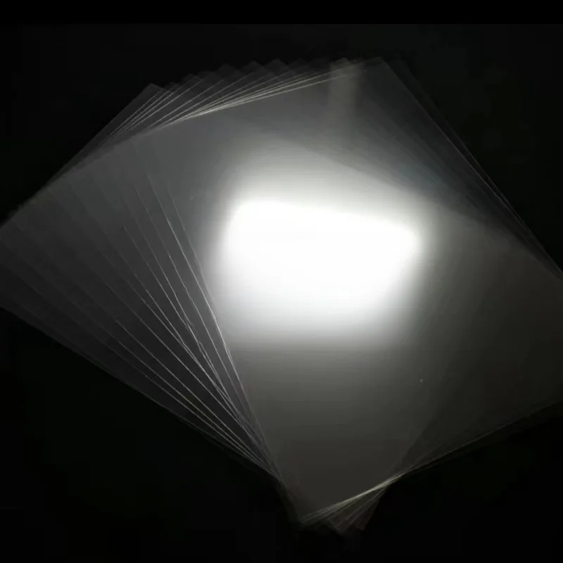 100PCS Polyethylene terephthalatea laser printing Transparent film paper Print on both sides A4 printable