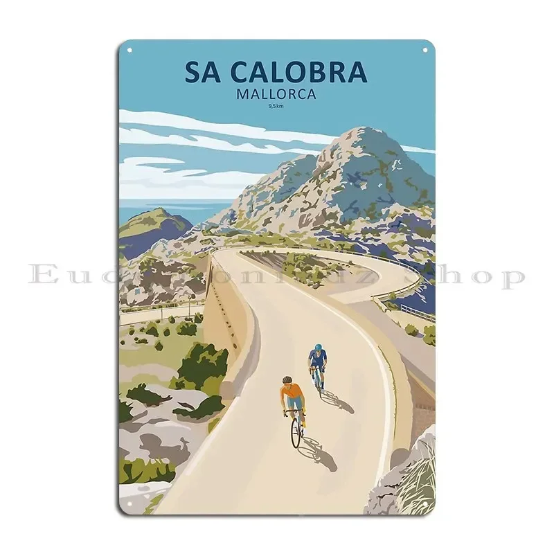 Sa Calobra Mallorca Alpe D'Huez Cycling CAP DE FORMENTOR MALLORCA Metal Pub Club Create Designs Wall Decor Tin Sign Poster