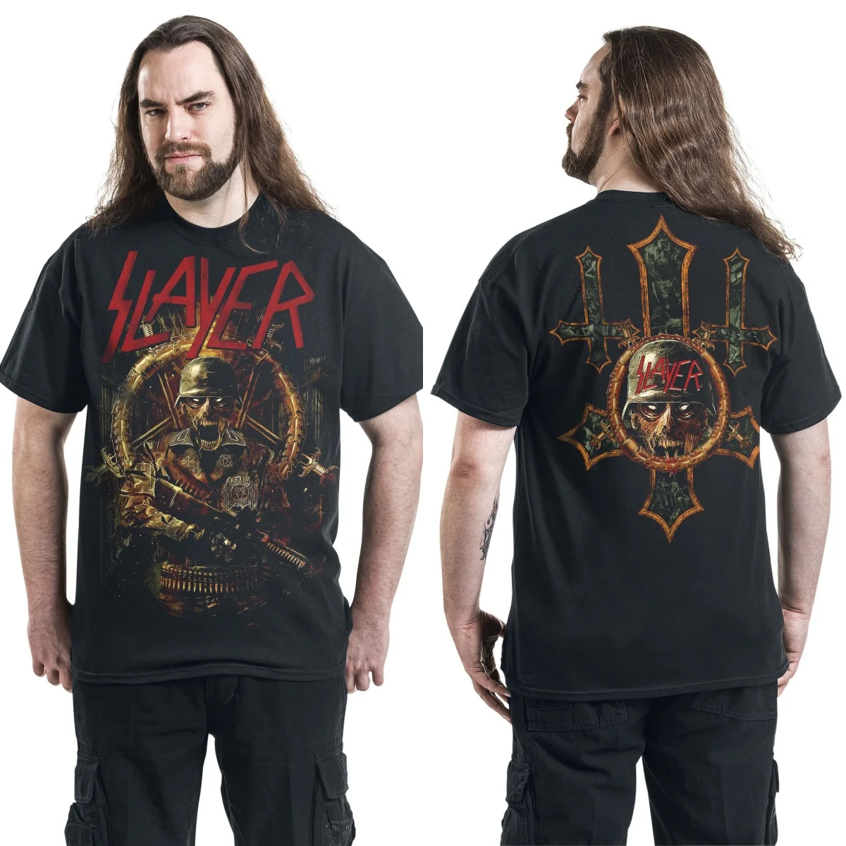 Neues Slayer Grafik-Baumwoll-T-Shirt Unisex Sommer Kurzarm Mode Marken-T-Shirt Luxus Casual Vintage Tees – Detail 3