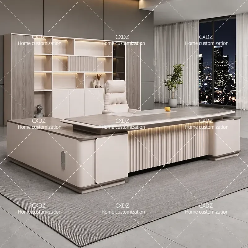 Paint boss office desk and chair combination simple modern light luxury senior sense president manager room desk supervisor