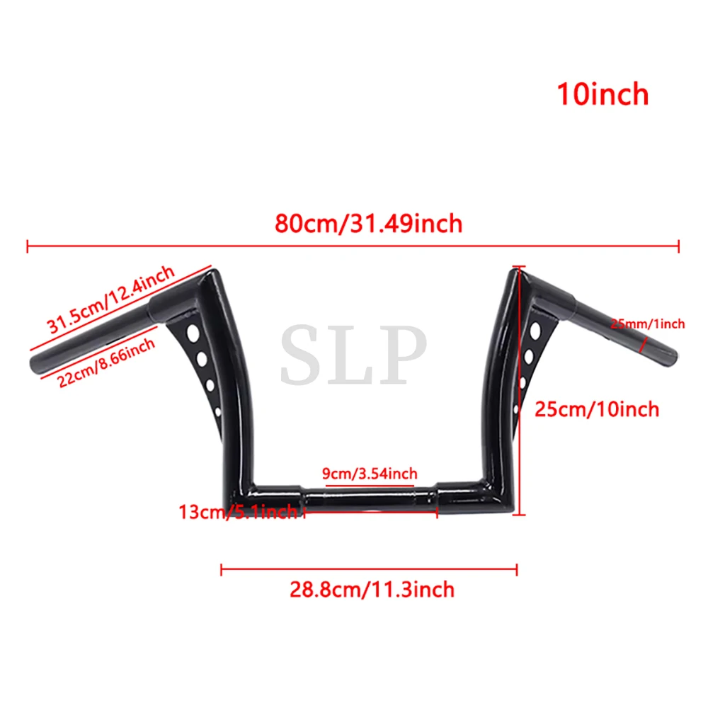 Harley 883 Glide 10 inch/12 inch/14 inch/16 inch motorcycle handlebars