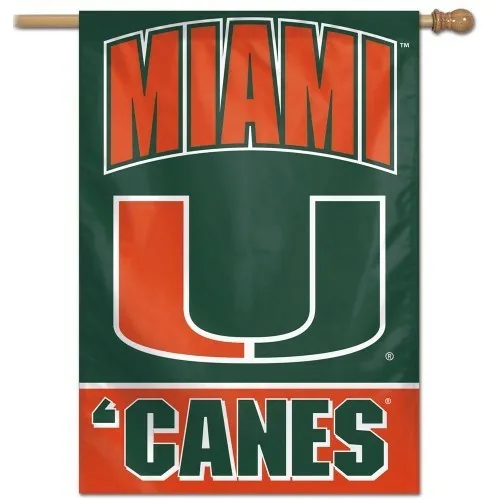 MIAMI HURRICANES HOUSE FLAG 28