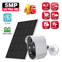 4G SIM 5MP Smart Life 5000mAh Rechargeable Battery Solar Camera Outdoor WIFI 1080P Surveillance Security Camera PIR Motion Cam